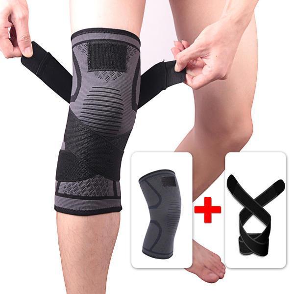 shopping כושר KALOAD 1 PC Knitting Knee Pad Fitness Exercise Running Cycling Elastic Knee Support Sports Knee Protective Gear