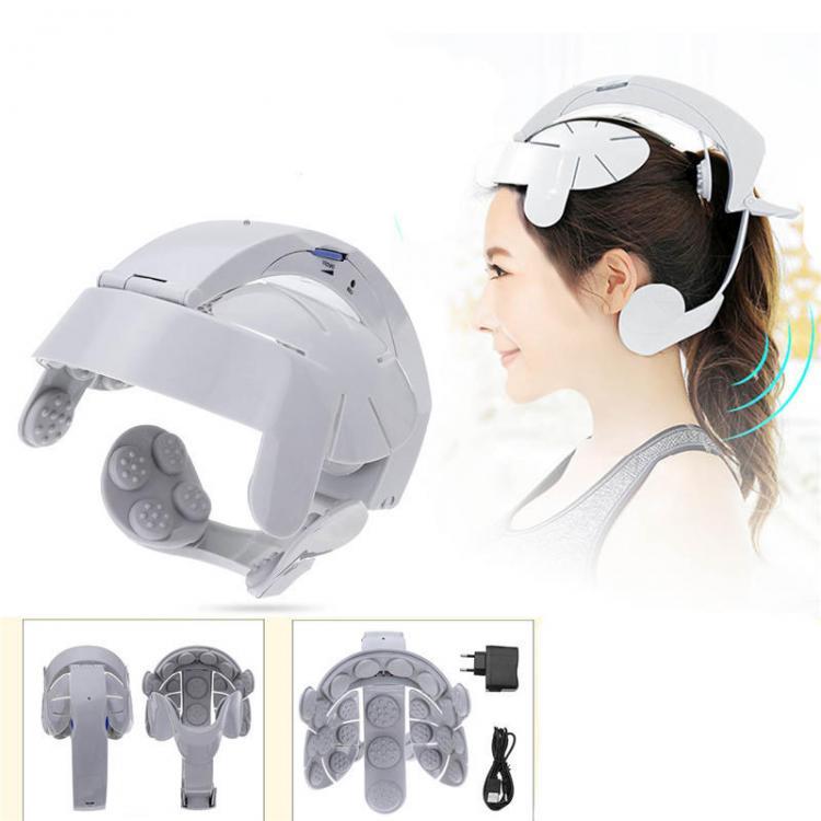 shopping כושר Head Vibration Easy-brain Massager Electric Head Massager Relax Acupuncture Points Stress Release Machine