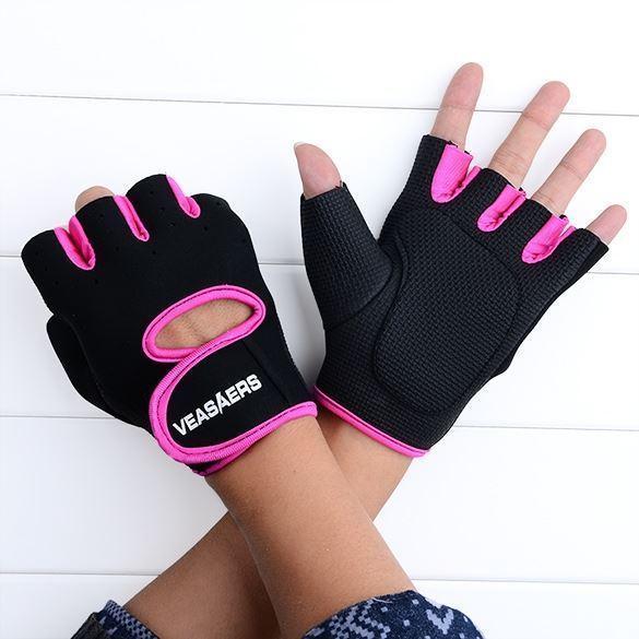 shopping כושר KALOAD 1 Pair Lycra Fitness Gloves Anti-slip Half Fingers Gloves Sport Exercise Training Gym Gloves