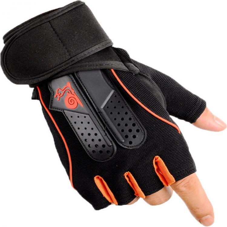 shopping כושר KALOAD 1 Pair Neoprene Weight Lifting Glove Anti-slip Half Fingers Gloves Fitness Exercise Training Sports Gloves
