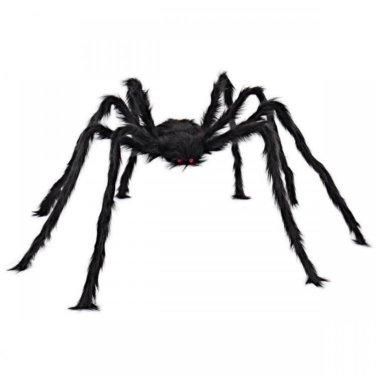 shopping סקייטבורד וספורט בחוץ 5FT/150cm Hairy Giant Spider Decorations Huge Halloween Outdoor Decor Toys for Party