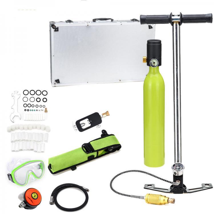 shopping סקייטבורד וספורט בחוץ Water Sport Diving Set 0.5L Oxygen Cylinder Tank Pump Diving Mask Valve Underwater Diving Equipment