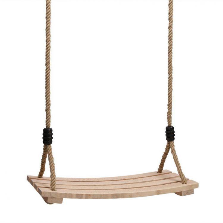 shopping סקייטבורד וספורט בחוץ Wood Hanging Rope Swing Seat Kid Adult Outdoor Backyard Playground Children Play