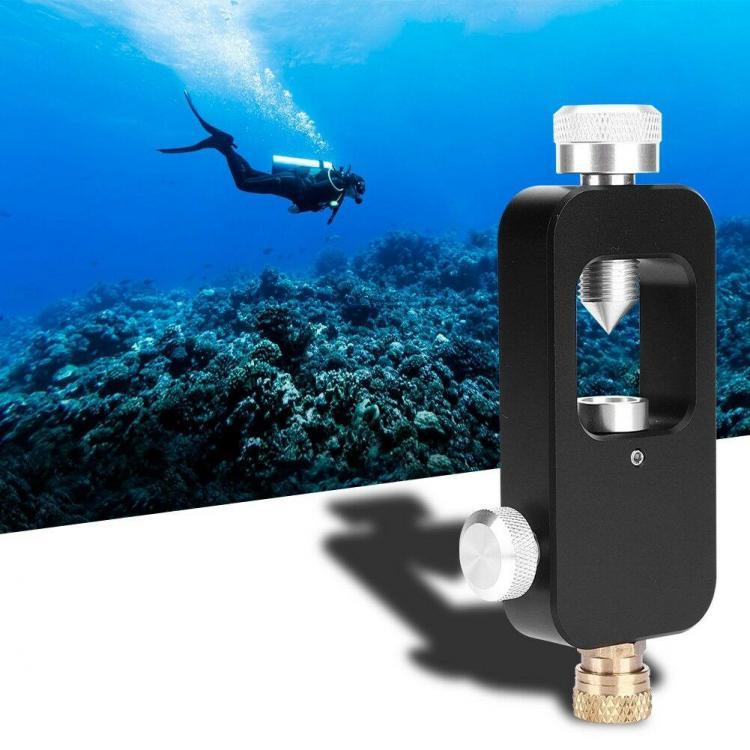 shopping סקייטבורד וספורט בחוץ Oxygen Tank Respirator Head Adapter Aluminium Alloy Scuba Diving Accessiories