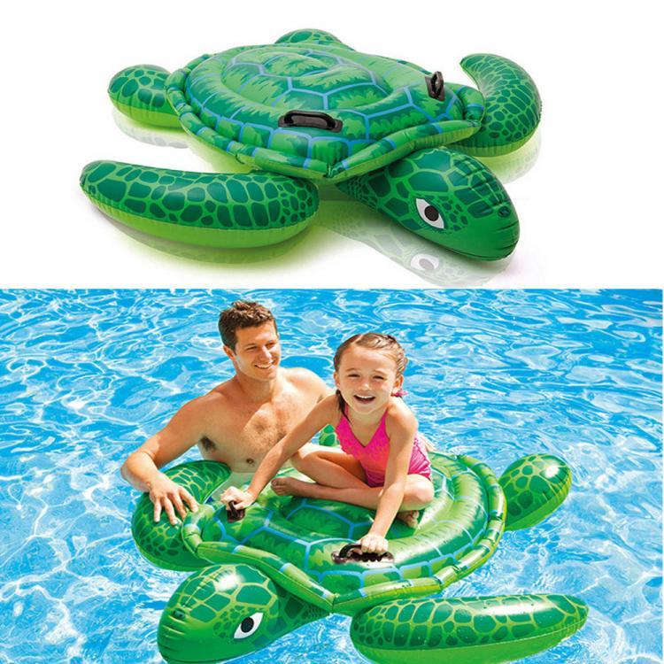 shopping סקייטבורד וספורט בחוץ Children Swim Ring Inflatable Turtle Cartoon Float Seat Boat Baby Water Toy