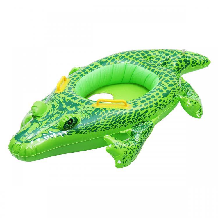 shopping סקייטבורד וספורט בחוץ Inflatable Kids Baby Crocodile Swimming Ring Float Boat Seat Swim Pool Floaties
