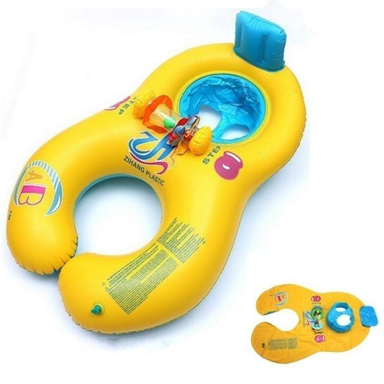 shopping סקייטבורד וספורט בחוץ ABC Safe Inflatable Mother And Baby Swim Float Boat Raft Kid's Chair Seat Boat