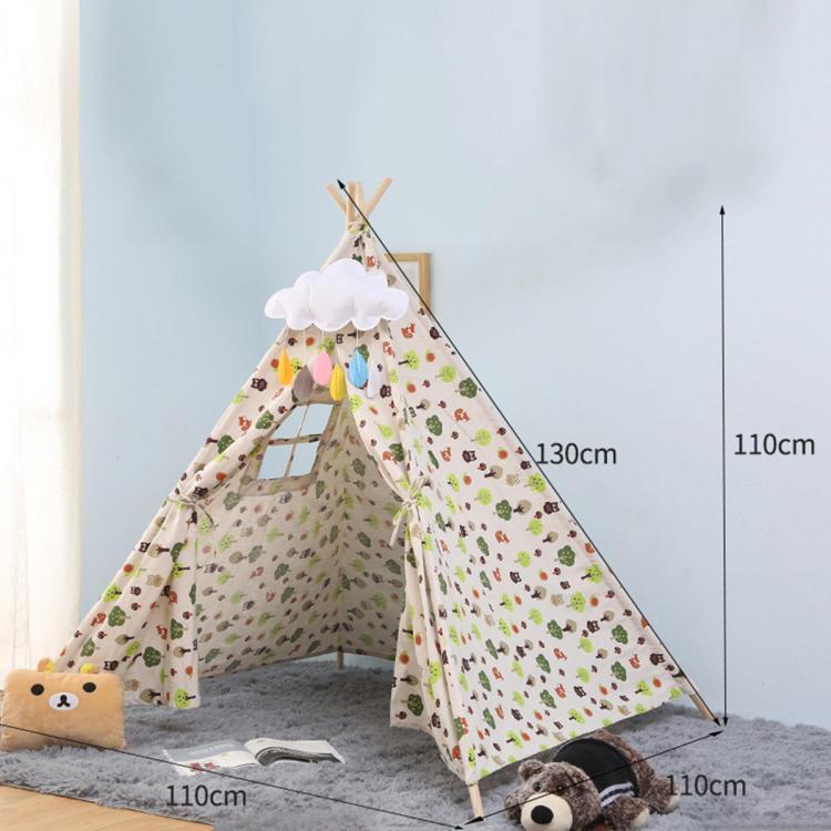 shopping סקייטבורד וספורט בחוץ Large Teepee Tent Kids Cotton Canvas Pretend Play House Boy Girls Wigwam Gift