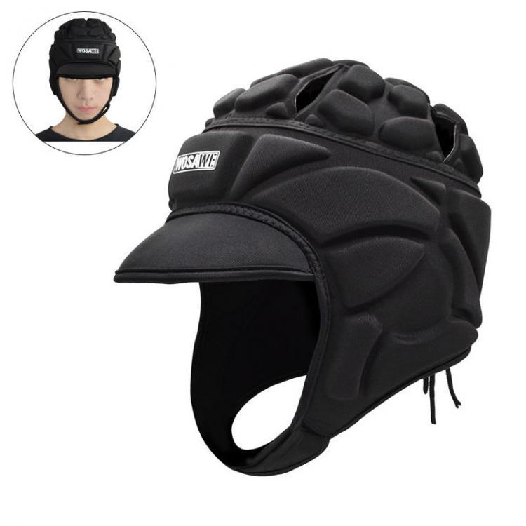 shopping סקייטבורד וספורט בחוץ Wosawe Adjustable Pressional Football Goalkeeper Helmet Children Soccer Helmet Kids Hat Head Guard Protector
