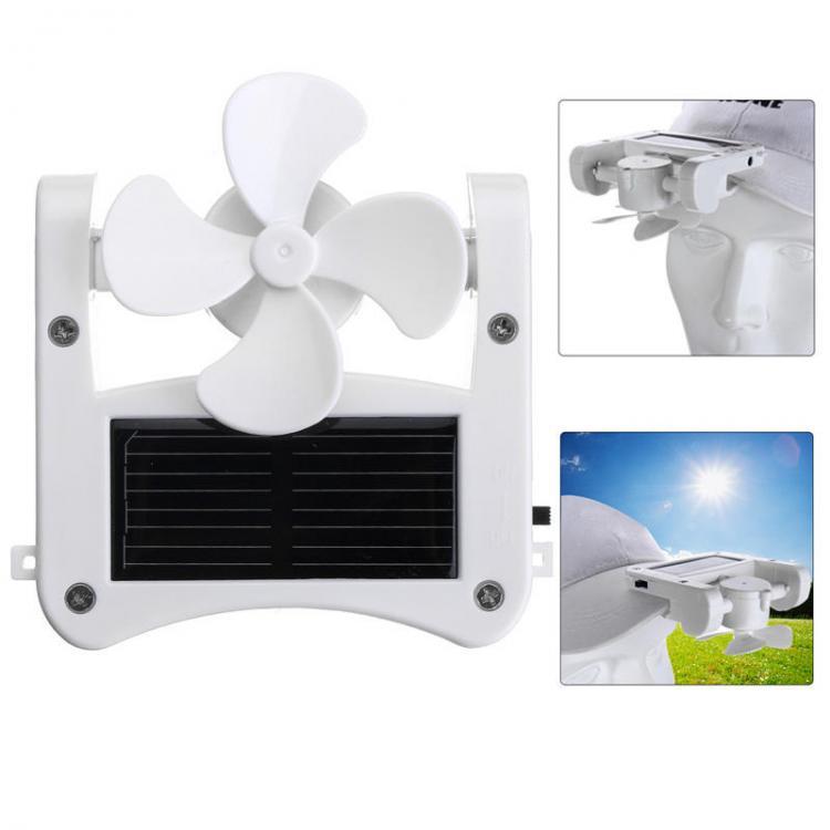 shopping מזוודות וציוד לטיולים ארוכים USB Fan Mini Portable Solar Cap Clip Solar Panel Powered for Cooling Travelling Camping