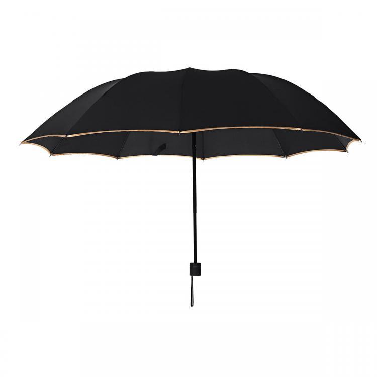 shopping מזוודות וציוד לטיולים ארוכים Outdoor 2-3 People Portable 3 Folding Umbrella 10 Ribs Waterproof Windproof Anti-UV Sunshade