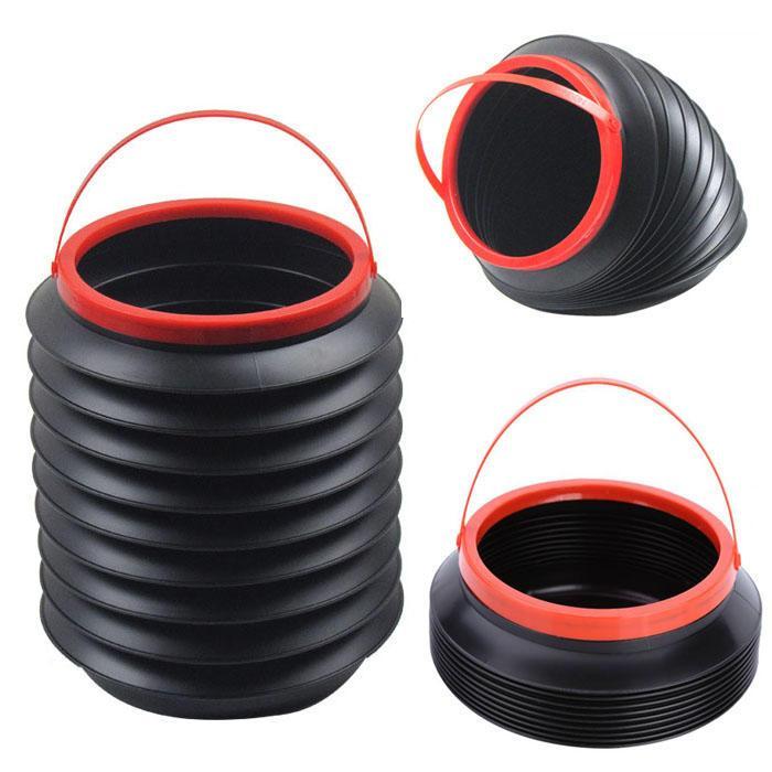 shopping מזוודות וציוד לטיולים ארוכים IPRee&trade; 4L Folding Retractable Water Bucket Trash Storage Barrel Container Car Organizer