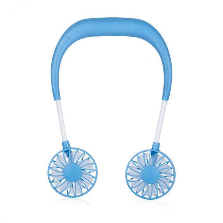 shopping מזוודות וציוד לטיולים ארוכים IPRee&reg; 5V Portable Mini Hanging Neck Fan USB Rechargeable 3 Cooling Wind Modes 2000mAh