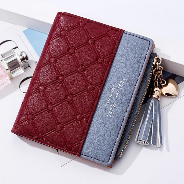 shopping מזוודות וציוד לטיולים ארוכים Women Leather Wallet Tassel Ladies Zipper Purse with Coin Pocket