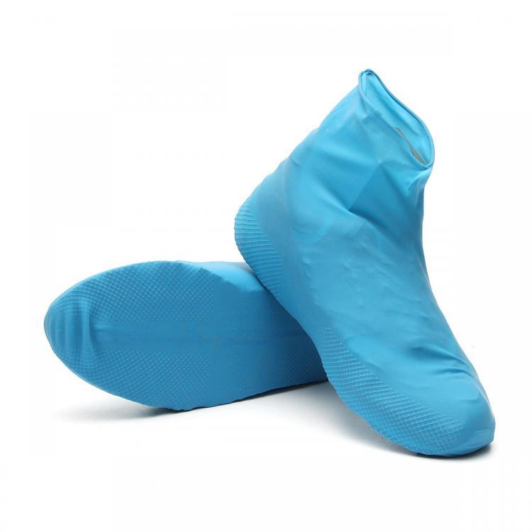 shopping מזוודות וציוד לטיולים ארוכים Anti-slip Waterproof Rainproof Shoe Covers Outdoor Camping Hiking Traveling Reusable Rain Boot Motorcycle Bike Overshoe-L/M