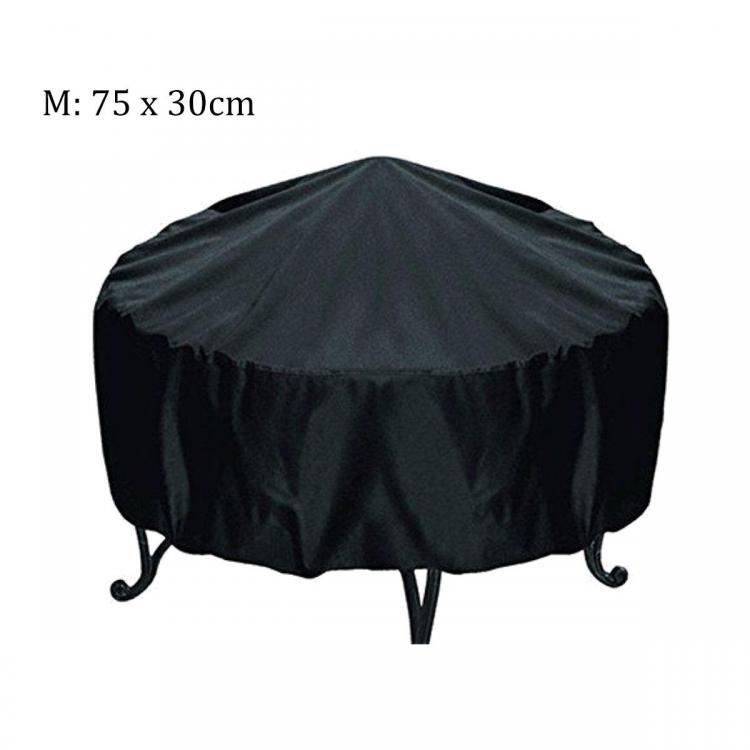 shopping מזוודות וציוד לטיולים ארוכים BBQ Grill Dust Protection Cover Camping Barbecue Round Cover  Waterproof UV Protector Covers