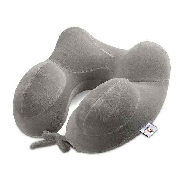 shopping מזוודות וציוד לטיולים ארוכים IPRee&reg; Inflatable U Shape Cotton Neck Pillow Headrest Cushion Travel Airplane Sleep Rest
