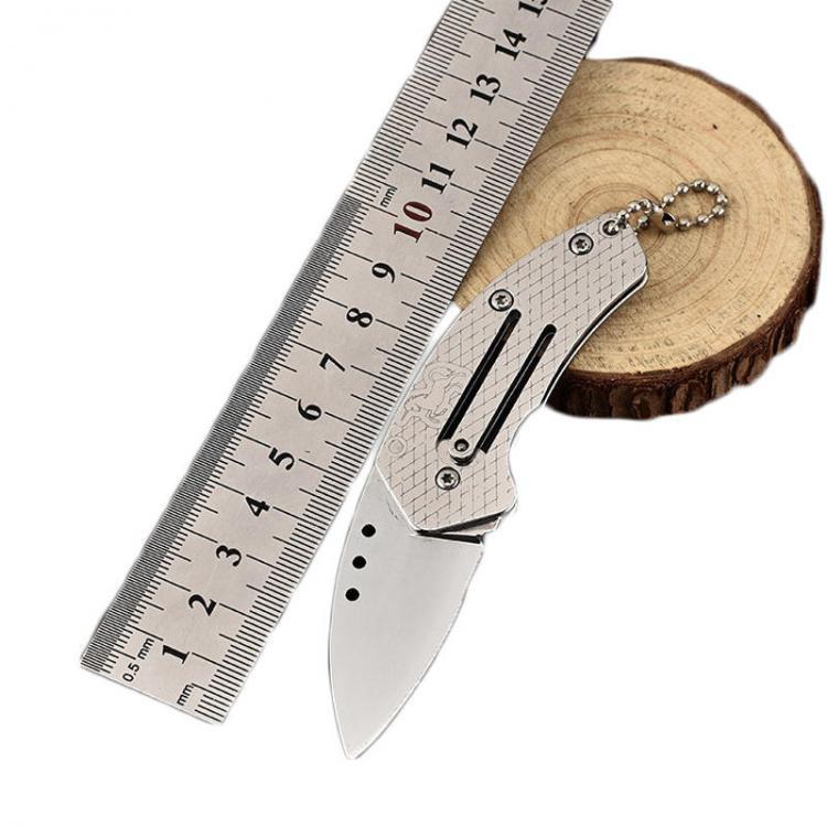 shopping ציוד טיפוס LAOTIE 115mm Stainless Steel Mini Pocket Folding Knife Outdoor Survival Knife Multifunctional Tools