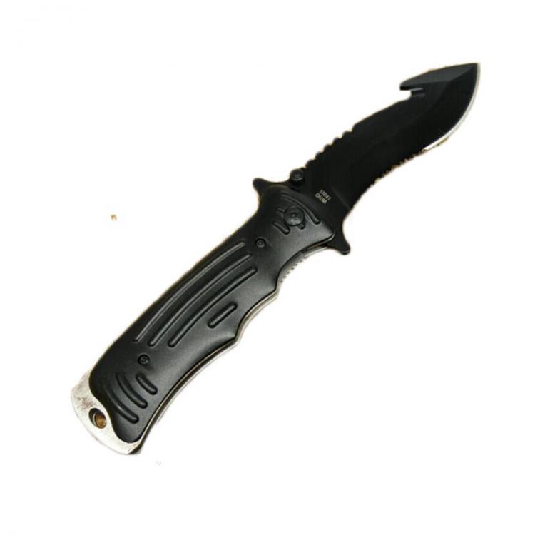 shopping ציוד טיפוס LAOTIE 220mm Stainless Steel Outdoor Folding Knife Multi-functional Tools Survival Camping Knife