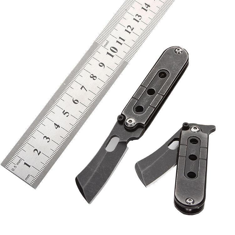 shopping ציוד טיפוס LAOTIE 118mm 8Cr13Mov Outdoor Survival Mini Folding Knife Self-defence Hunting Camping