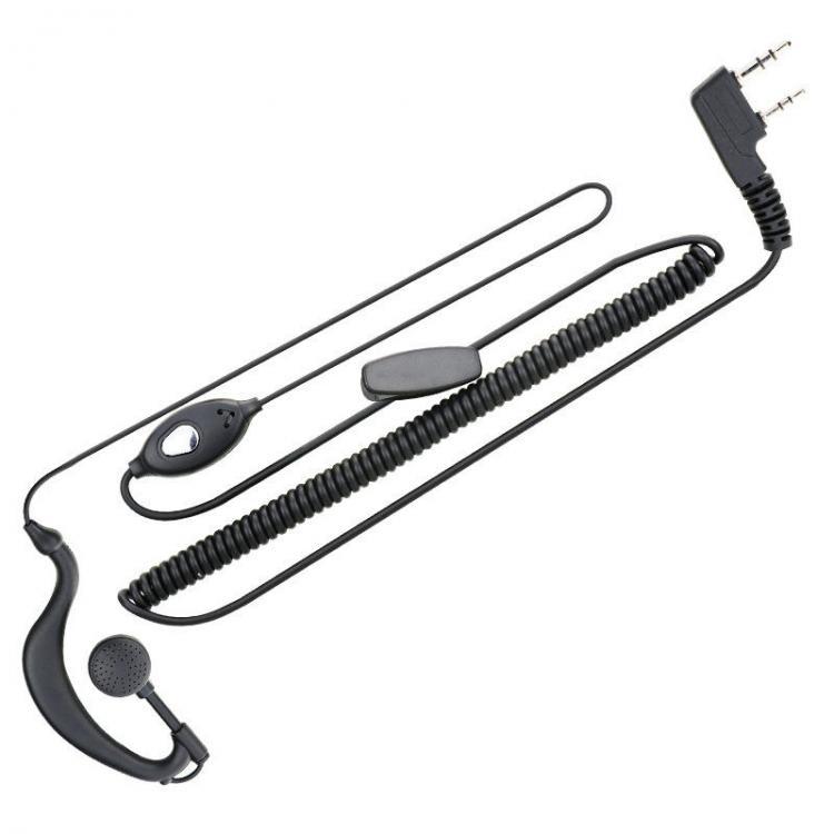 shopping ציוד טיפוס 2 PIN PTT Earpiece Headset Earphone Mic For BAOFENG 888S UV5 Two-way Radio Walkie Talkie
