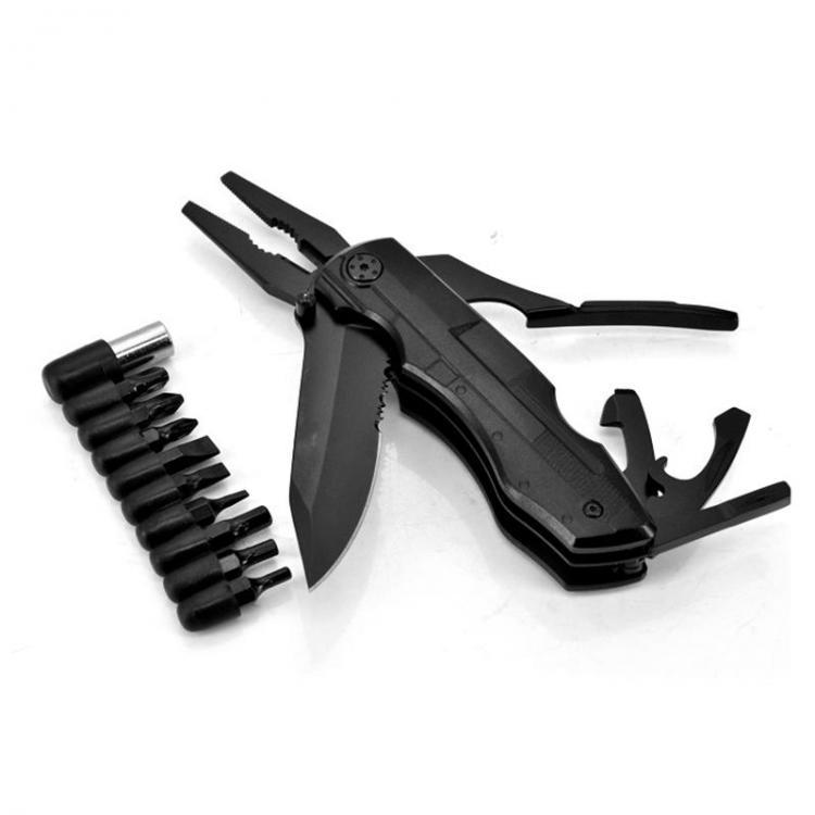 shopping ציוד טיפוס MT-6267 195mm 2CR13 Stainless Steel Multifunctional Folding Knife Fishing Pliers Outdoor Screwdriver Tool