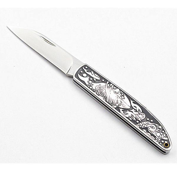 shopping ציוד טיפוס 200-220mm 440C Stainless Steel Blade Aluminum Deer Shape Handle Multifunctional Folding Knife