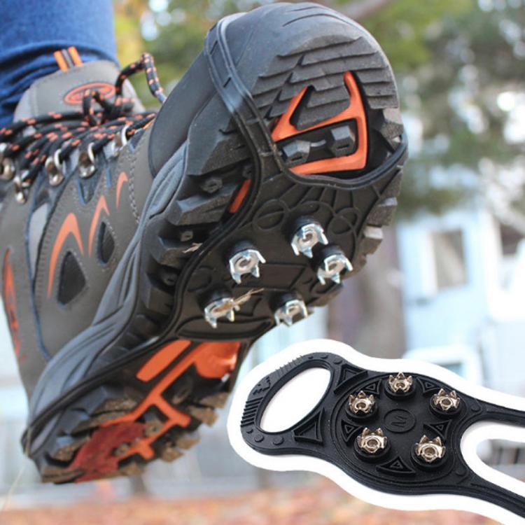 shopping ציוד טיפוס Outdoor 5 Teeth 8 Type Crampons Antiskid Non-slip Shoes Cover Snow Urban Nail Tools