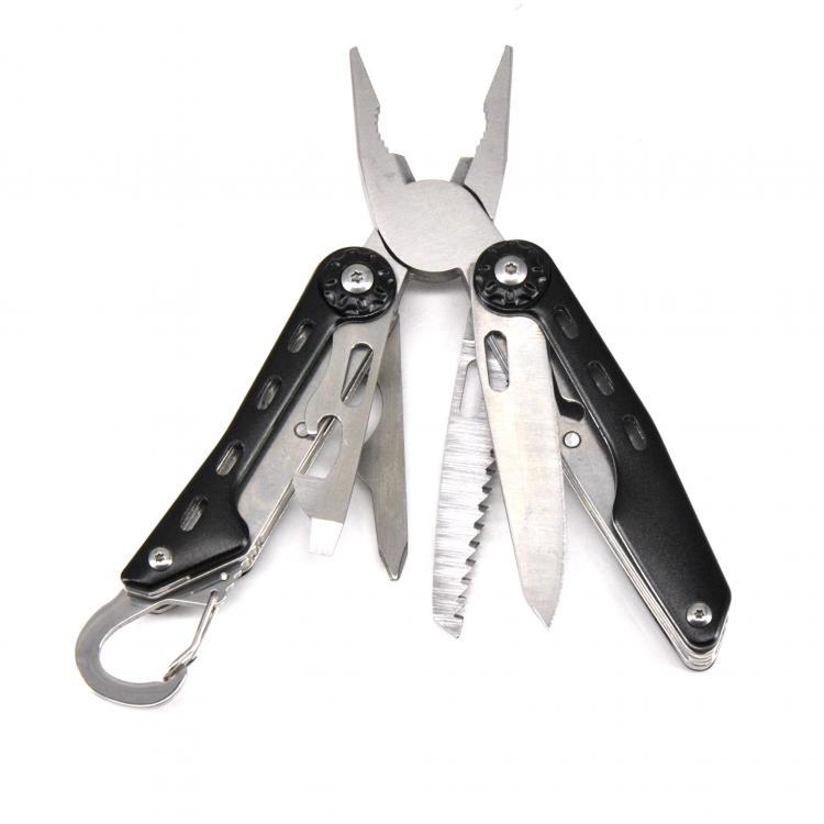 shopping ציוד טיפוס LAOTIE 168mm Stainless Steel Multifunctional Folding Pliers Portable Hanging Pliers Outdoor Survival Tool