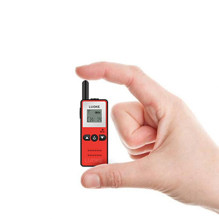 shopping ציוד טיפוס KALAOD V-8 Mini Walkie Talkie Intercom 16 Channel 400-470MHz FM Transceiver One Way Radio For Hotel