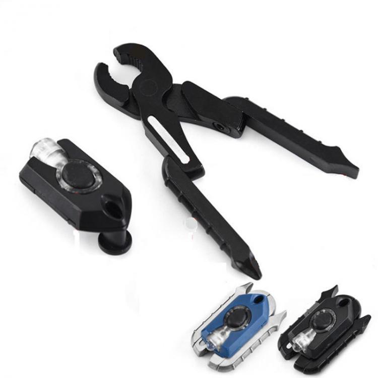 shopping ציוד טיפוס LAOTIE Multi-function Folding Pliers Mini EDC Tool with LED Light Outdoor Survival Tools