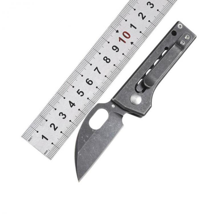 shopping ציוד טיפוס LAOTIE 135mm Stainless Steel Mini Folding Blade Outdoor Hiking Survival Tools Kit Multifunctional EDC Blade