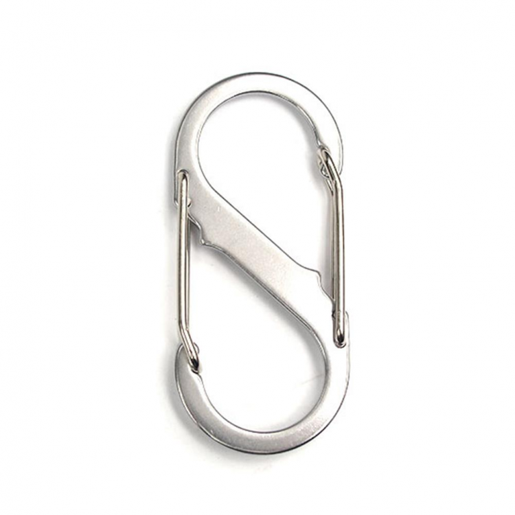 shopping ציוד טיפוס Outdoor Equipment Large S Safety Buckle EDC Stainless Steel Carabiner Climbing Hiking Keychain