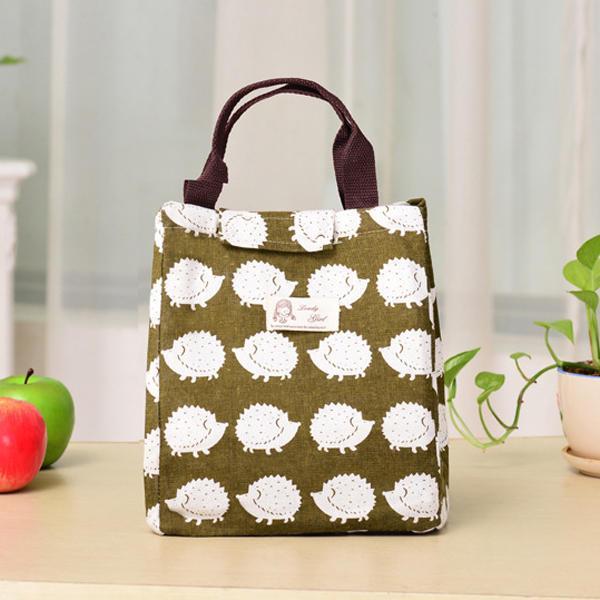shopping מטבח ופינת אוכל Woman Hand-held Lunch Tote Bag Travel Picnic Cooler Insulated Handbag Waterproof Storage Containers