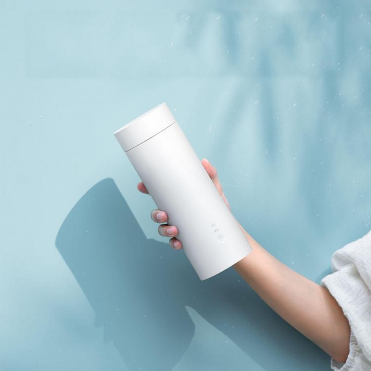 shopping מטבח ופינת אוכל VIOMI YM-K0401 400ML/300W Portable Electric Heating Bottle For Travel Stainless Steel Water Bottle Intelligent Temperature Control