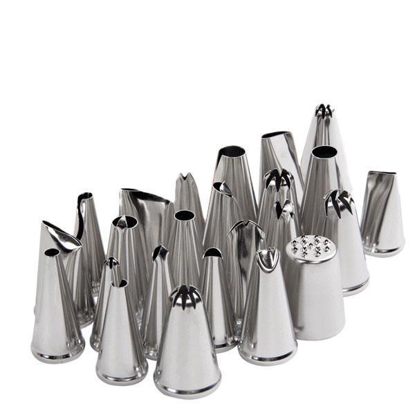 shopping מטבח ופינת אוכל 24pcs Icing Piping Nozzle Tips Set Cake Decorating Set Baking Cake Decorating Tool