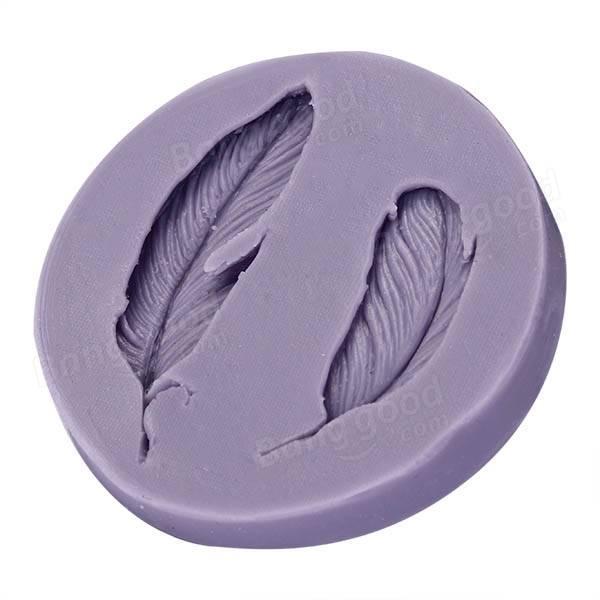 shopping מטבח ופינת אוכל Silicone Fondant Mold 3D Feathers Fondant Cake Mould Silicone Fondant Mould Decoration Chocolate