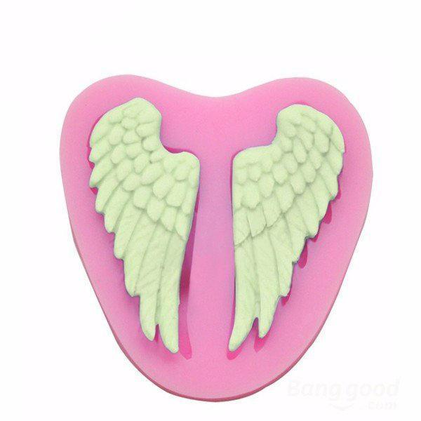 shopping מטבח ופינת אוכל Angel Wings Silicone Fondant Mold Chocolate Polymer Clay Mould