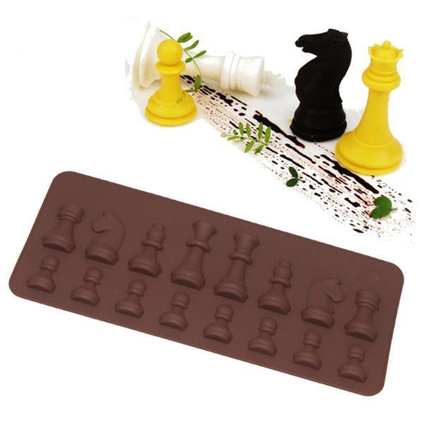 shopping מטבח ופינת אוכל Honana CF-BW16 Silicone Chess Fondant Cake Mold Chocolate Candy Sugar Mould Bakeware Decorating Tool