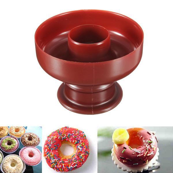 shopping מטבח ופינת אוכל DIY Donut Maker Cutter Mold Fondant Cake Bread Desserts Bakery Mould Tool