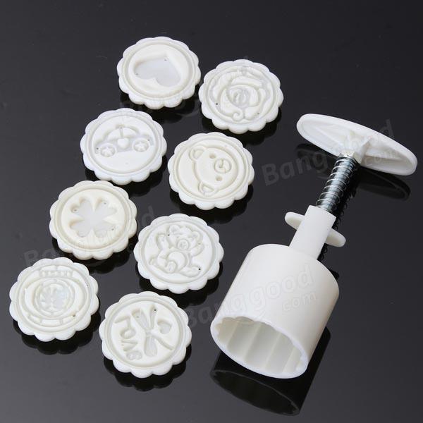 shopping מטבח ופינת אוכל 8 Styles Moon Cake Mold Round Flower DIY Tool Decorate Pastry Multifunction Baking Tools