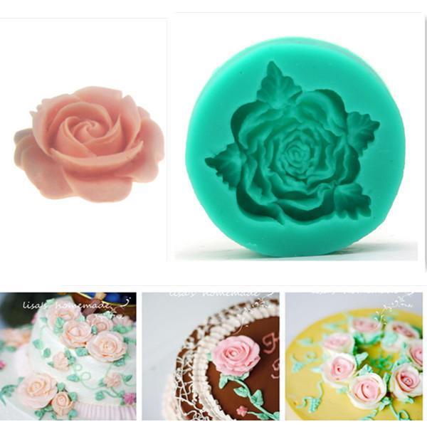 shopping מטבח ופינת אוכל Beautiful Silicone Flower Fondant Mold Mould 3D Cake Mold Cake Decoration