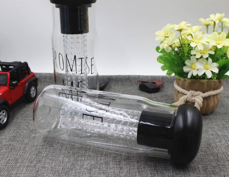 shopping מטבח ופינת אוכל Promise Me Korea Style Water Glass 650ml Fashion Fruit Sport Bottle