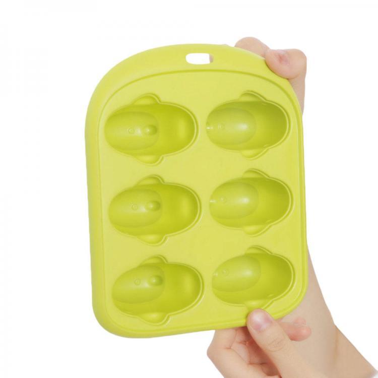 shopping מטבח ופינת אוכל QUANGE LS010102 Home Kitchen Ice Cube Tray Little Whale Shape Ice Mold 6 Hole Food Grade Pudding Mold from xiaomi youpin