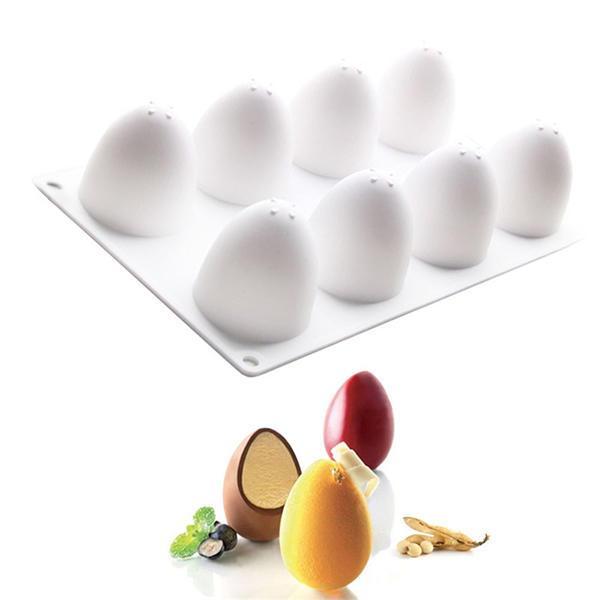 shopping מטבח ופינת אוכל 3D Easter Eggs Silicone Baking Mold Bakeware French Dessert Mousse Cake Baking Mold  Cupcake Silicone Mousse Mold