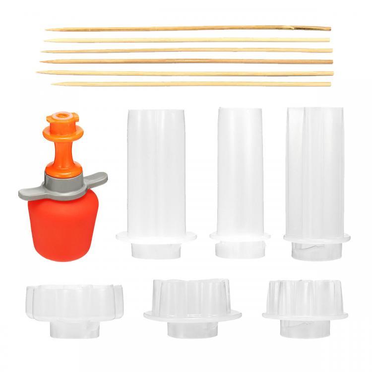 shopping מטבח ופינת אוכל Creative Kitchen Accessories Cooking Tools Plastic Fruit Shape Cutter Slicer Veg Fruit Slicing Fruit