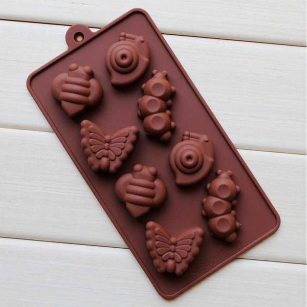 shopping מטבח ופינת אוכל Silicon Snail Caterpillar 8-Cup Cake Mold