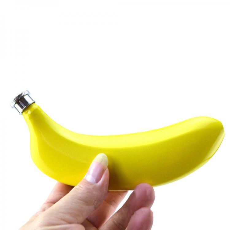 shopping מטבח ופינת אוכל Banana Jug 304 Stainless Steel Stainless Steel Hip Flask 5 oz Creative Jug  Bar Tools Accessories Wine Jug