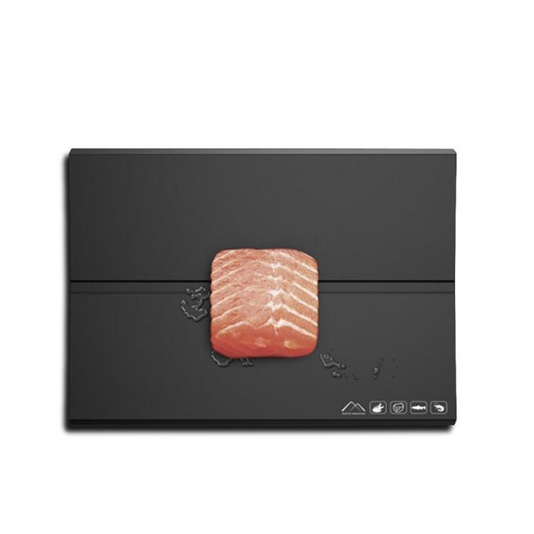 shopping מטבח ופינת אוכל Food Thawing Plate Fast Defrosting Tray Frozen Meat Tray Rapid Defrost Safe Board Food Chopping Blocks Kitchen Tool Black