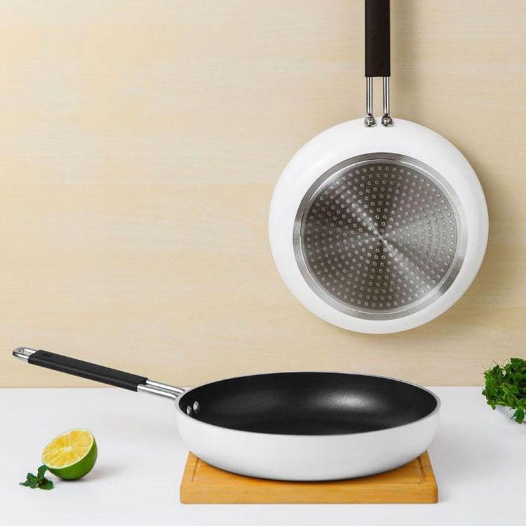shopping מטבח ופינת אוכל ZHIWU CJC02CM Stainless Steel Non-stick Frying Pan Tempered Glass Lid Induction Cooking Pan From Xiaomi Youpin